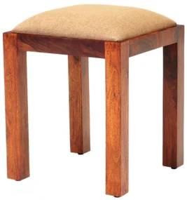 Taburet Rami s poťahom 40x45x40 indický masív palisander Only stain