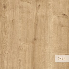 Poschodová polica v dekore duba v prírodnej farbe 123 cm Leo – Kalune Design