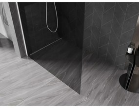 Mexen, Mexen Kioto-X sprchová stena 90 x 200 cm, grafit 10 mm, biela - 800-090-101-20-40-X