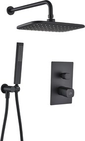 Laveo Sprchový komplet Tores + BOX s podomietkovou batériou - BVT_701P, čierna mat
