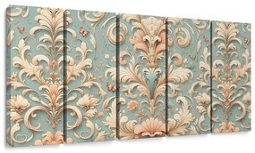 5-dielny obraz vintage ornamenty