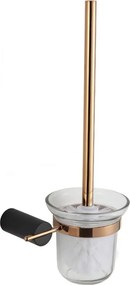 Mexen príslušenstvo, Aron wc kefa čierna/ružová zlatá, 7088150-67