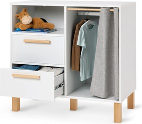 Detská komoda »Leira« so zásuvkami a tyčou na oblečenie