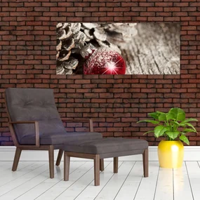 Obraz - Vianočné ozdoby (120x50 cm)