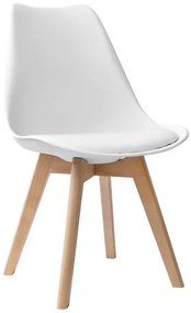 Jedálenská stolička NANTES hnedá / biela