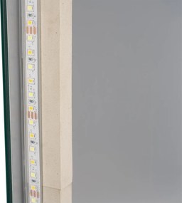 Noela Oválne zrkadlo s LED podsvietením OVELIA