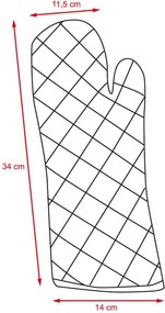 BBQ Rukavice - chňapka HUDSON