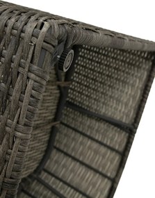 DEOKORK Ratanová modulová zostava rohová BORNEO LUXURY (sivá)