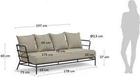 MARELUZ záhradna pohovka