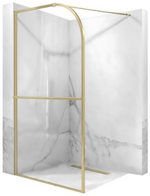 Rea Sky, sprchová zástena Walk-In 120x200 cm, zlatá matná, REA-K4331