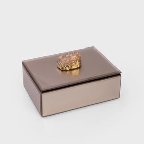 Šperkovnica PIERRE ružová s kameňom 705236