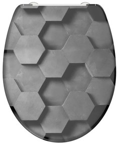 Schütte GREY HEXAGONS| Duroplast,  Duroplast, Soft Close