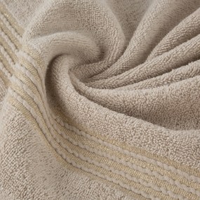 BAVLNENÝ UTERÁK LILA 30X50 CM BÉŽOVÁ