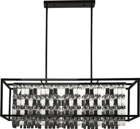 Toolight Toolight, závesné svietidlo 4xE27 APP1112-4CP, čierna, OSW-01458