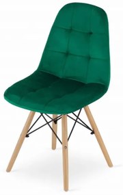 Zamatová stolička ANKARA zelená