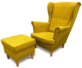 KRESLO UŠIAK TOBY + PODNOŽKA