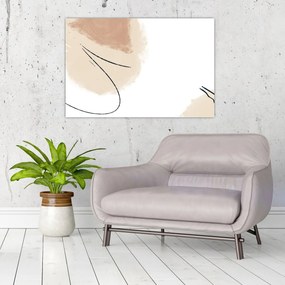 Obraz - Biela abstrakcia (90x60 cm)