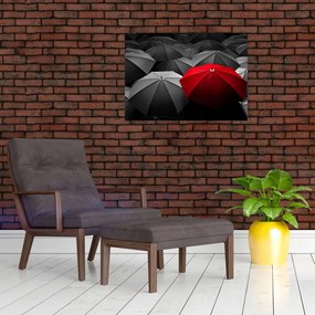 Obraz otvorených dáždnikov (70x50 cm)