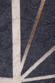 Protišmykový koberec MILANO 90010-04 čierny / zlatý