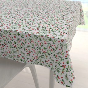 Biante Teflónový štvorcový obrus TF-111 Jarabiny na bielom 140x140 cm