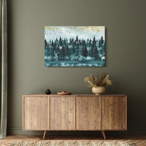 Obraz - Zvieratá v lese (90x60 cm)