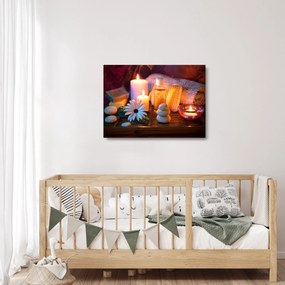 Sklenený obraz - Chvíľka odpočinku (70x50 cm)