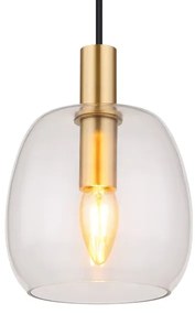 Globo 15789HM - Luster na lanku GARRI 1xE14/40W/230V pr. 16 cm mosadz