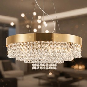 Toolight Toolight, stropné svietidlo 60cm, 16xG9, APP1787-16CP, zlatá, OSW-04058