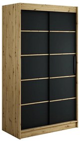 Skriňa Halifax V1 120 Dub Artisan/čierna