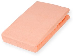 Froté napínacie prestieradlo na extra vysoký matrac FR-005 Svetlo broskyňové 80 x 200 - výška 40 cm