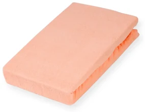 Froté napínacie prestieradlo FR-005 Svetlo broskyňové 90 x 200 - výška 20 cm