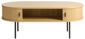 Konferenčný stolík v dekore duba v prírodnej farbe 60x120 cm Nola – Unique Furniture