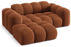 Terakotová ženilková rohová pohovka (ľavý roh/s leňoškou) Treno – Cosmopolitan Design