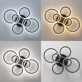 Brilagi - LED Stmievateľný prisadený luster ORBITS LED/85W/230V 3000-6500K čierna + DO