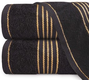 BAVLNENÝ UTERÁK TIWANO 30X50 CM ČIERNA