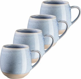 Mäser Súprava hrnčekov 4 ks AQUATA – 355 ml, modrá, 355 ml