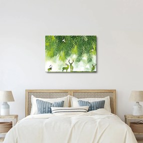 Obraz - Jelene v lese (70x50 cm)
