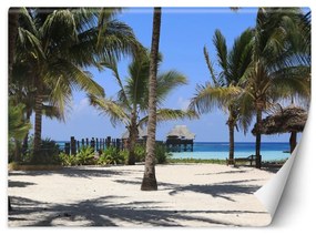 Fototapeta, Maledivy Palm Paradise Beach - 150x105 cm