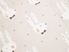 Obliečky z mikrovlákna WHITE RABBIT, béžové Rozmer obliečky: 70 x 90 cm | 140 x 220 cm