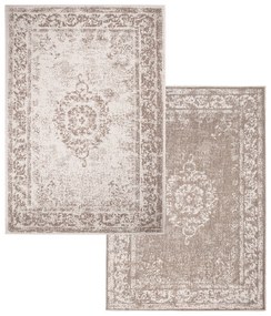 Dekorstudio Obojstranný koberec na terasu DuoRug 5577 - béžový Rozmer koberca: 80x150cm