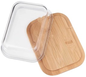 BAMBOO Dóza na maslo so skleneným vekom