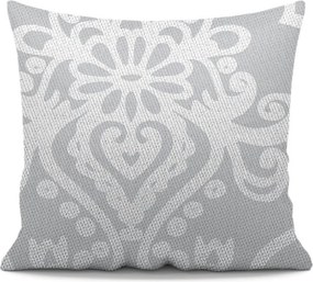 Obliečka na vankúš k prehozu GLAMOUR sivá 45x45 cm