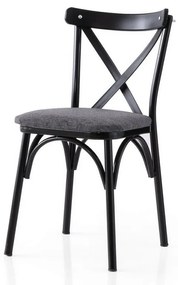 Súprava jedálenských stoličiek Ekol Anthracite and Black, 2 ks