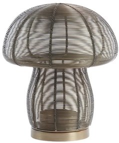 Bronzový antik kovový svietnik huba Mushroom - Ø 20*24 cm