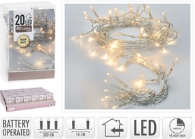 Svetelná LED reťaz TWINKLE 200 cm teplá biela