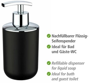 Čierny dávkovač mydla Wenko Brasil
