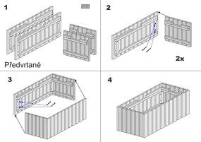 AMADEA Drevený dizajnový vyvýšený záhon s nádobou vo vnútri, 76x43,6x40cm, 60l nádoba