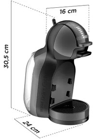 Krups - Kávovar na kapsule NESCAFÉ DOLCE GUSTO MINI ME 1500W antracit