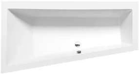 Asymetrická vaňa Polysan Andra 180x90 cm akrylát ľavá 72872