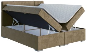 Kontinentálna posteľ 180 cm Gal (tmavobéžová) (s matracom a úl. priestorom). Vlastná spoľahlivá doprava až k Vám domov. 1043372